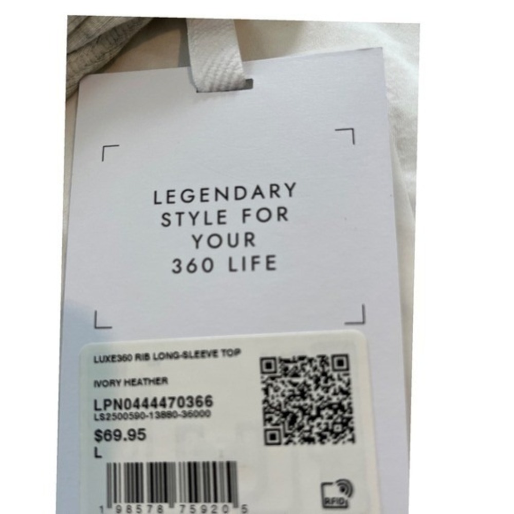 Fabletics Luxe360 Ivory Heather Shirt Leggings Size L Bixer Short Size Medium‎ - Picture 8 of 16
